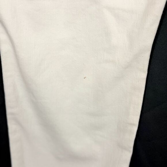 MADEWELL 10" High Rise Skinny Jeans 37 Step Hem Edition Button Fly White B46 - Picture 4 of 8